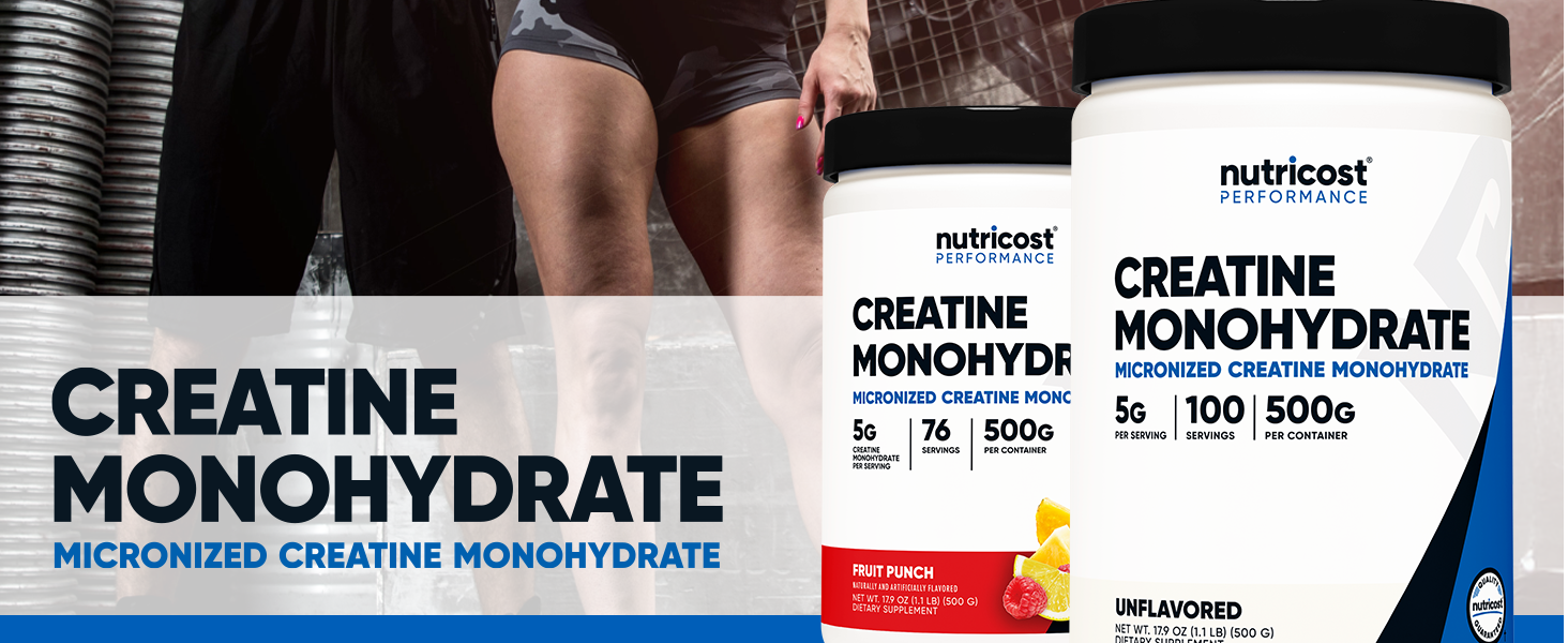 Nutricost Creatine Monohydrate Micronized Powder (1 KG)