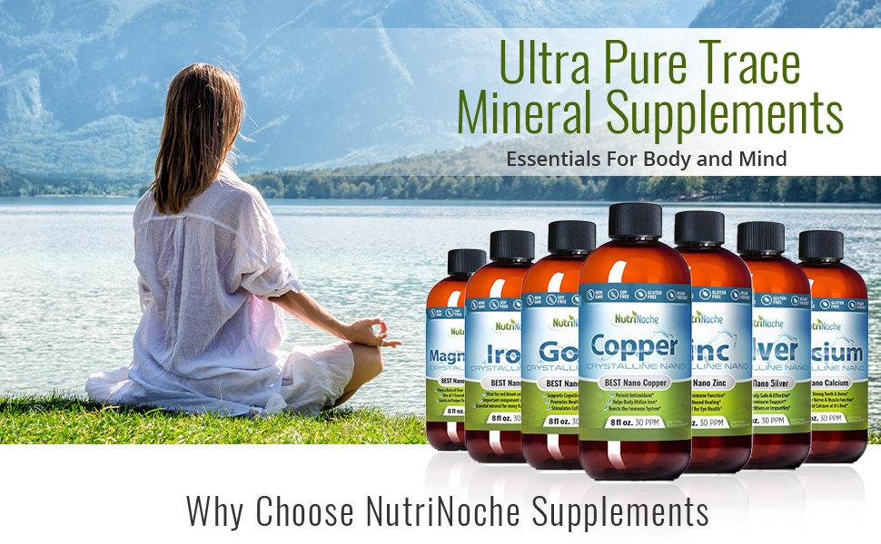 NutriNoche Colloidal Silver Liquid Supplement - Premium Silver for Immune Support - (1) Gallon Bottle - 99.99% Ultra Pure Crystalline Nano Particles - 30 ppm