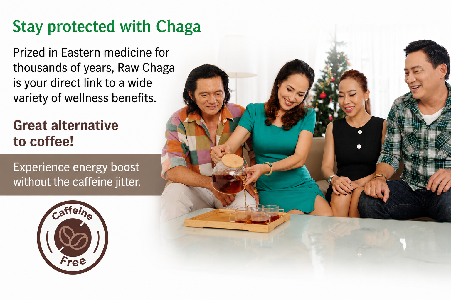 Chaga Mushroom Chunks 8 oz, Raw Dried Wild Siberian Chaga Tea, Non-GMO