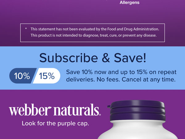 Webber Naturals Magnesium Glycinate 200mg, High Absorption, 120 Capsules