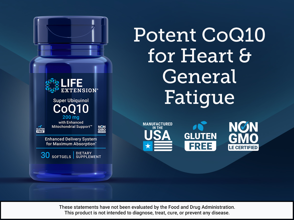 Life Extension Super Ubiquinol CoQ10, 200 mg, 30 Softgels