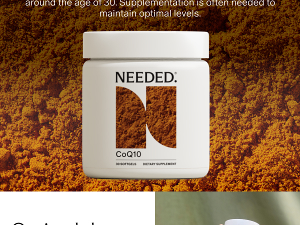 Needed. CoQ10 200mg Supplement, 30 Count