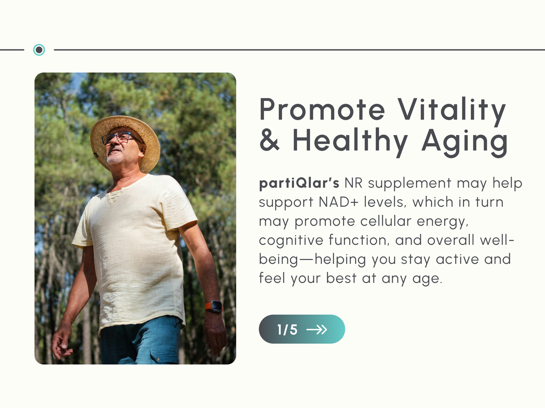partiQlar NR Supplement Nicotinamide Riboside NAD+ Booster - 60 Capsules