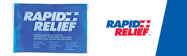 Rapid Relief Gel Ice Pack, Reusable Cold Pain Relief, Small 4x6 Inch 1 Ct