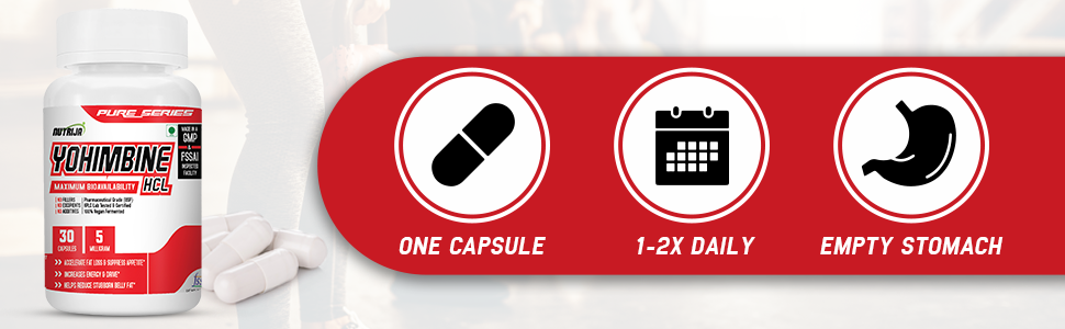 NutriJa Yohimbine 5 MG - 30 Capsules