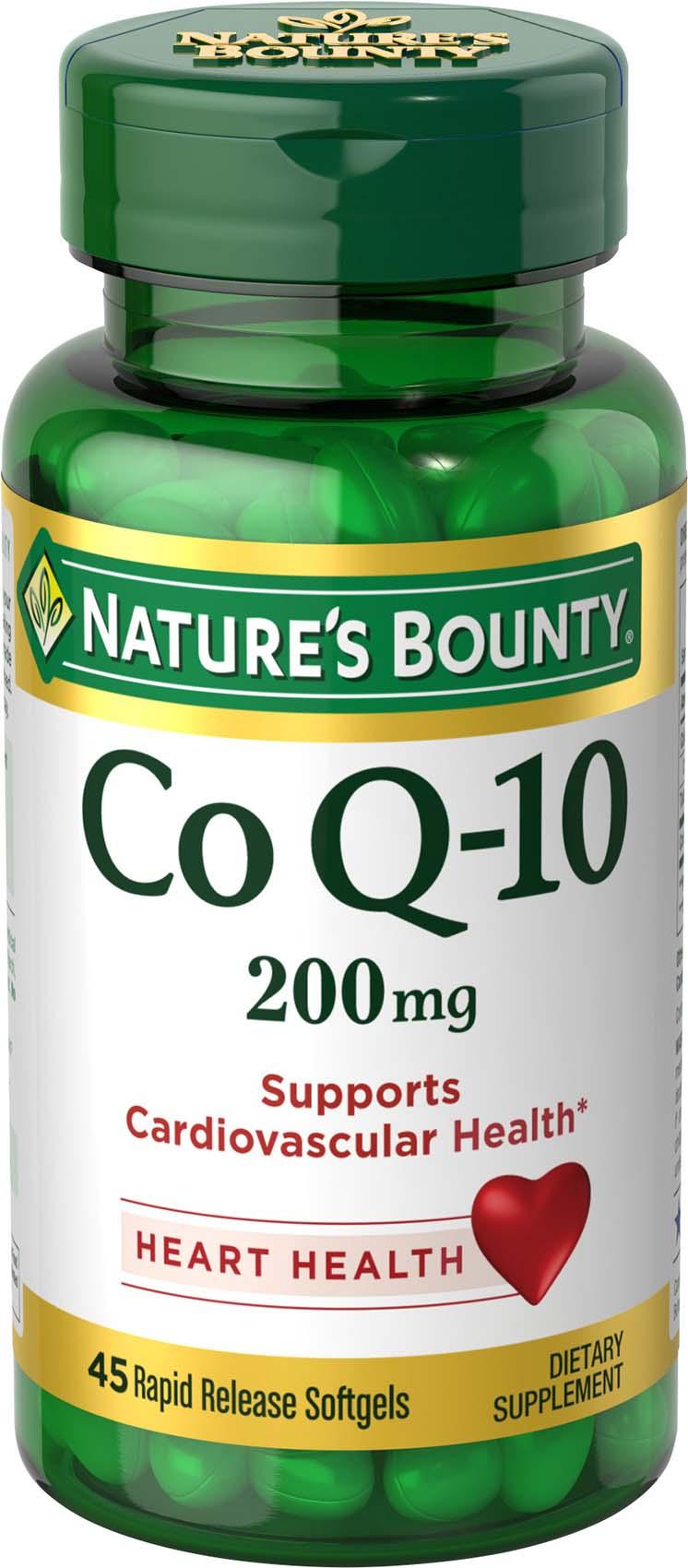 Nature's Bounty Extra Strength Co Q-10 200 mg Q - SorB - 45 Softgels