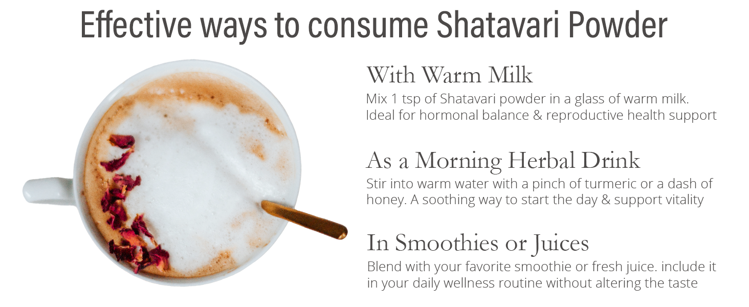 Himalayan Shatavari Powder - 80g | for Women's Health, Lactation