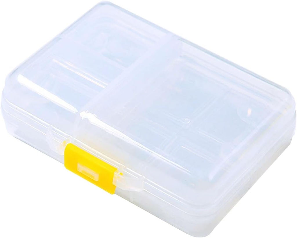 Daily Travel Pill Case Organizer, Small 10 Compartments Medicine Box Dispenser, Compact Purse Portable Pill Reminder Perfect for On-The-Go Storage Vitamin, Fish Oil, Calcium Tablet, Green 2