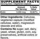 BariatricPal Biotin 5,000 mcg Easy Swallow Capsules (120ct Bottle) 3