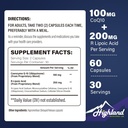 CoQ10 100 מ"ג + R-Lipoic Acid 200 מ"ג לשרת, 1 חודש אספקה, עד 5X שיפור Absorption, R-Lipoic Acid / CoQ10 תוספת לבריאות הלב וקפסולות בריאות קוגניטיבית 60