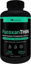 ML Naturals FucoxanthIN 240 קפסולות ירקות. Fucoxanthin 10% 200 מ"ג לשרת, תומך Metabolism ו Antioxidant, NSF-Certified & cGMP-Compliant