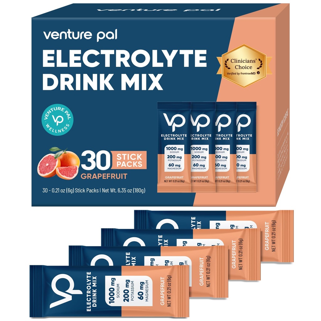 High Sodium Sugar Free Electrolytes אבקת Packet - hydrotion Packets עם ויטמין, Sodium & Potassium | Zero Calories