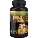 100% Raw and Organic Turmeric Curcumin קפסולות. אורגני מוסמך, Gluten-Free, non-GMO ו- Caffeine-Free. Enhanced עם Garlic, ג'ינג'ר ו Black Pepper, 500 מ"ג, 120 קפסולות טבעוניות