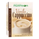 Nutmeg State Nutrition HealthyWise - High Protein Diet - Weight Loss Cappuccino - 15g Protein - Low Calorie - Low Carb - Low Sugar - Low Sugar - 7 משרתות Per Box (Vanilla Cappuccino)