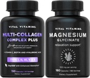 ויטמין Vital ויטמינים Multi Collagen Plus כמוסות + מגנזיום Glycinate קפסולות