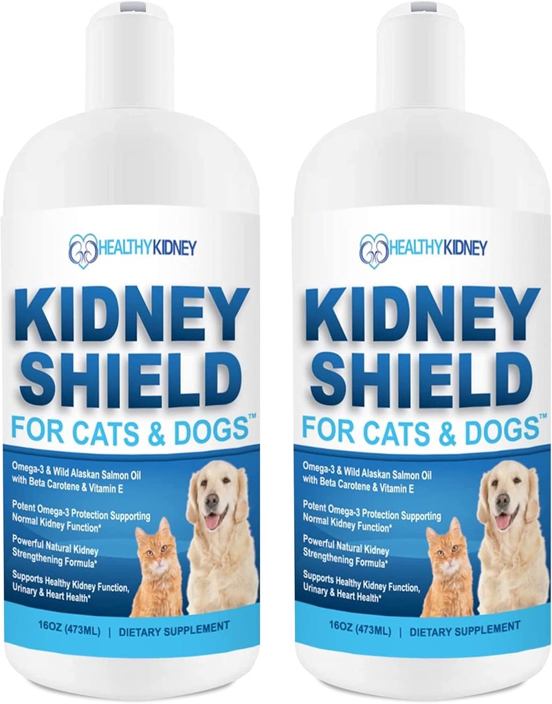 כלב וחתול קידני תמיכה, Canine Feline Renal Health תמיכה תוסף עבור תפקוד רגיל Kidney, קריטינין, Detox, Best Kidney Cat תוסף, לשפר את חיות המחמד בחיים - 2 Pack