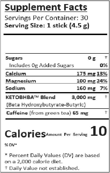 B-Epic B-KETO Natural Grape Flavored Support for Your Well-Being - נועד לתמוך באנרגיה טבעית ו-Life - כולל 30 אבקת Sticks