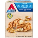 Atkins חטיף Bar, Peanutty Overload, 8g חלבון, 7g סיבים, 3g Net Carbs, Keto Friendly, 16 Count