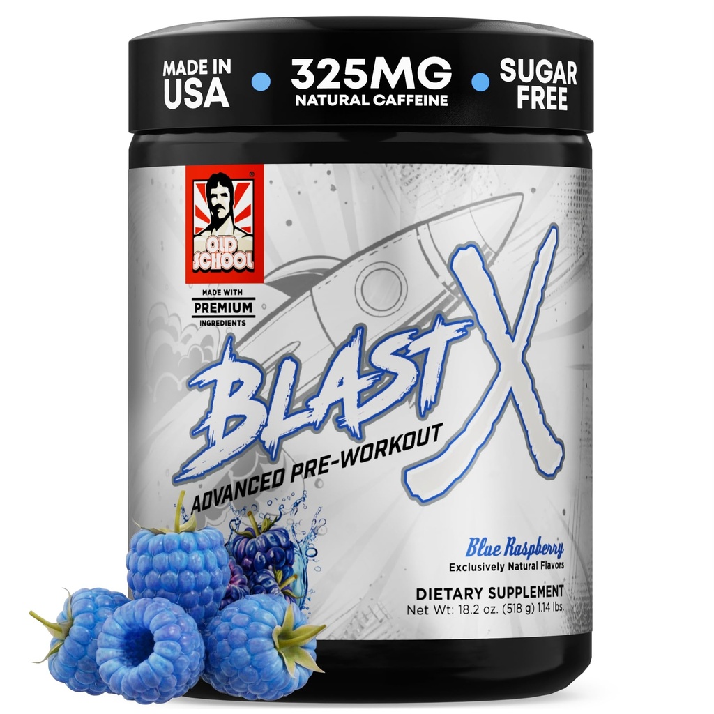 Blast X Advanced Pre Workout אבקה, Intense Energy Booster Preworkout for Men & Women