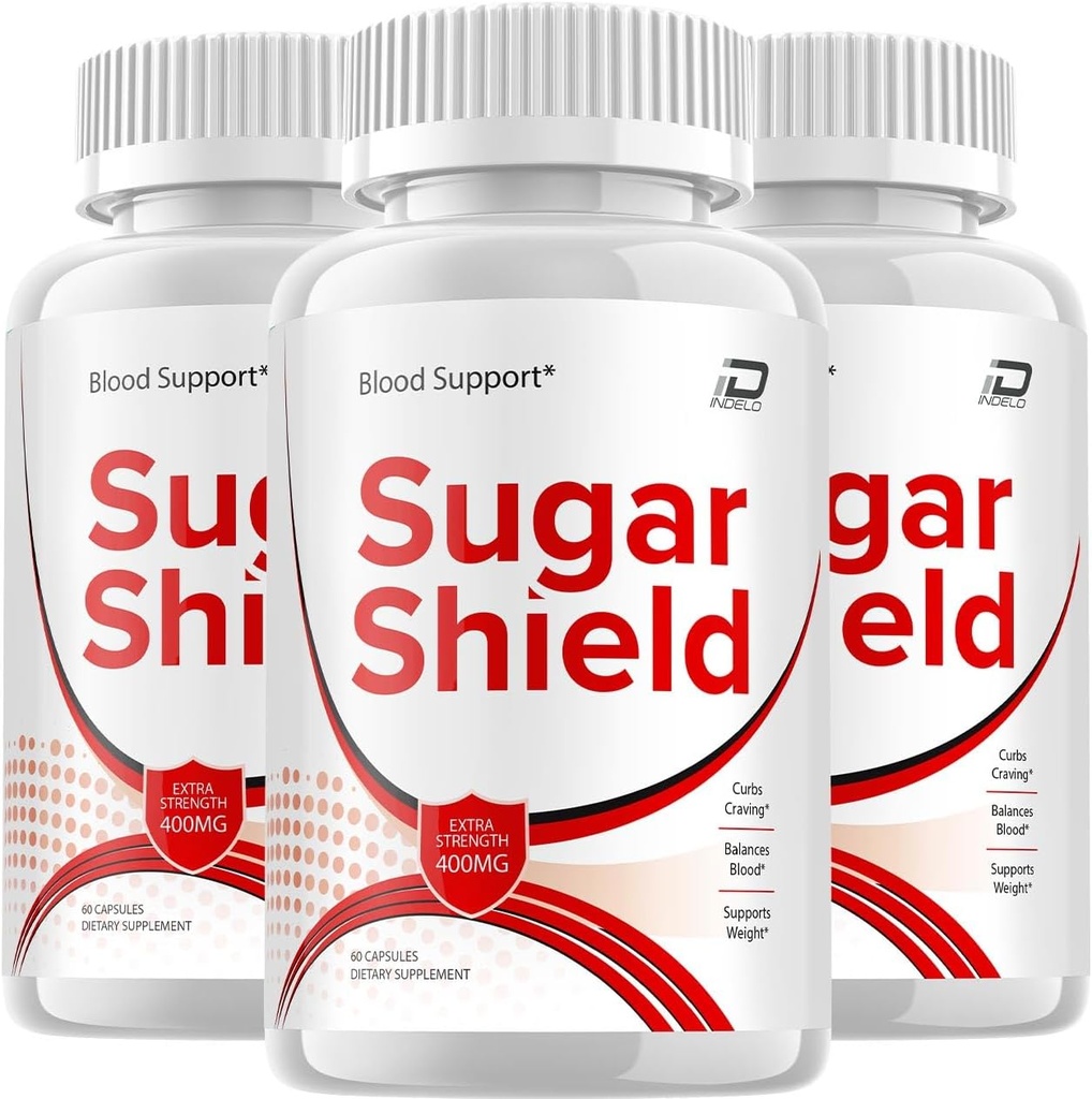 תוסף Sugar Shield, Sugar Shield Pills, Sugar Shield תוספת כוח פורמולה, Sugar Shield Advanced Formula כמוסות, Sugar Shield Natural Pills (3 Pack - 180 קפסולות)