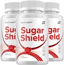 תוסף Sugar Shield, Sugar Shield Pills, Sugar Shield תוספת כוח פורמולה, Sugar Shield Advanced Formula כמוסות, Sugar Shield Natural Pills (3 Pack - 180 קפסולות)