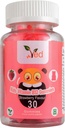 Ved Kids ויטמין B12 חניכיים עבור תוסף ויטמין B12, אנרגיה ומערכת החיסון - טבעוני - 15 ימים אספקה, 30 ילדים צ'כי ויטמין חניכיים.