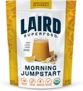 Laird Superfood Morning Jumpstart אבקת לשתות תוסף, לימון, לוקהמה, ג'ינג'ר וקיין ניקוי, אורגני, 2.7 Oz Bag, Pack של 1