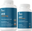 ד"ר Tobias AKG תוסף & Adult Multivitamin - תמיכה מקיפה של אנרגיה סלולרית וחומרים מזינים עבור בריאות כללית ו Vitality, טבעוני, Non-GMO