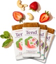 Tend Daily Best Prenatal ויטמין Bar, Made with Organic Ingredients for הריון & Postpartum Mothers, כולל DHA, ויטמין D, B, Choline, Folate - Strawberry Patch (4ct)