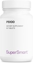 SuperSmart - PS100 תוסף 300 מ"ג ליום (Phosphatidylserine) - Brain Health & Protect - תמיכה בזיכרון | Non-GMO & Gluten Free - 60 טבליות