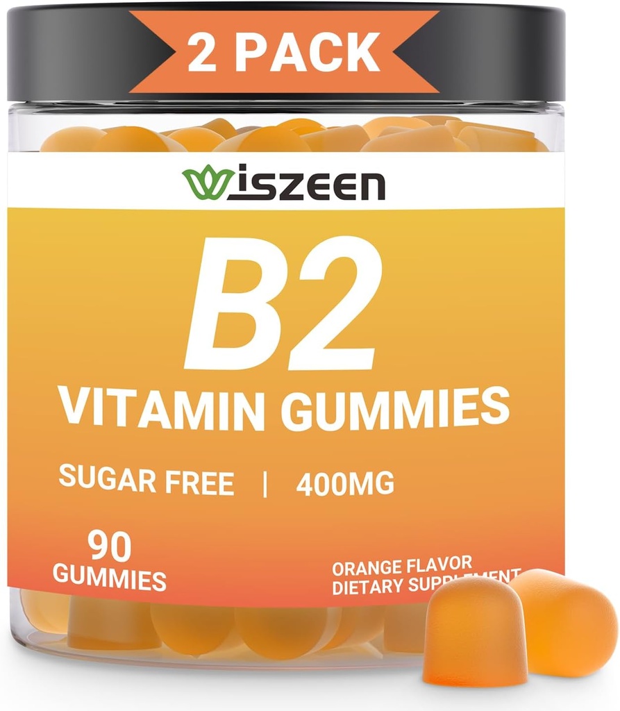ויטמין B2 חניכיים - תוסף Riboflavin - B2 Riboflavin מסטיק B2 ויטמינים עם מגנזיום, CoQ10