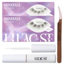 Lilac St - Originals Starter Kit - כולל Natural Faux eyelash Clusters (10mm & 12mm), Clear Lash Glue, & Lash Applicator - Light Weight & Lifelike - Lasts 10 ימים - Cruelty Free, טבעוני 20 Lashess