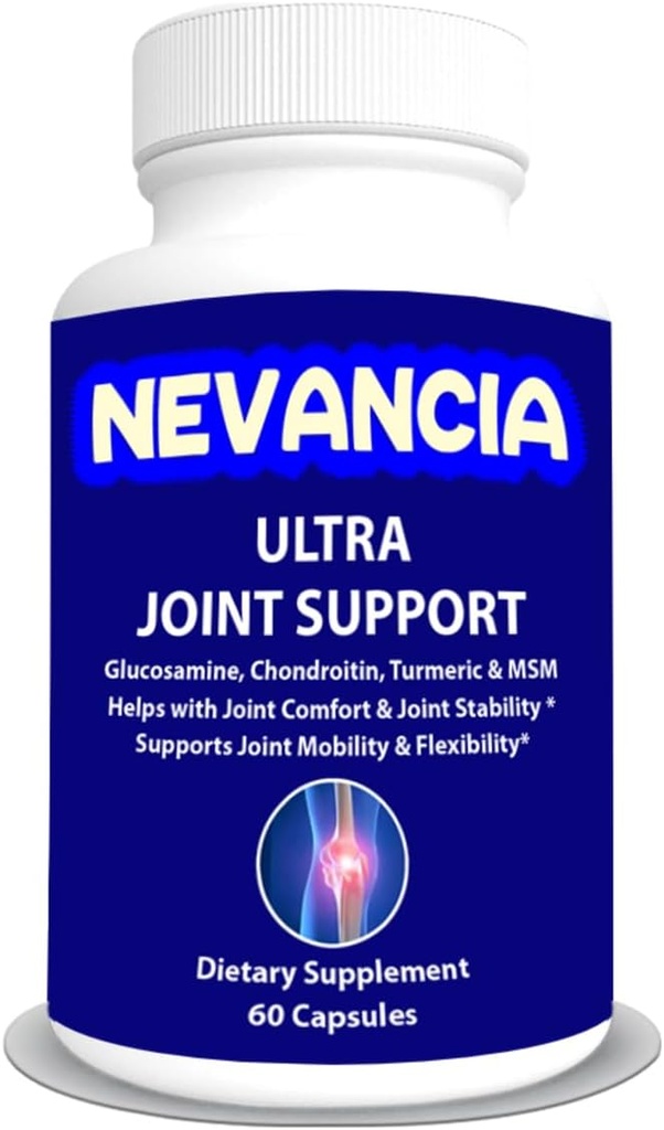 תמיכה משותפת - Glucosamine, Chondroitin, Turmeric, MSM, Boswellia, Bromelain, Methionine - מסייע עם נוחות משותפת ויציבות - תומך גמישות משותפת ניידות - 60 קפסולות