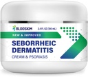 Sborrheic Dermatitis Face Cream - Face, Scalp & Body Moisturizing טיפול עבור Flaky, Itchy Skin - Daily Lotion for Psoriasis and Dermatitis Relief - גברים ונשים - 3.4 Fl Oz