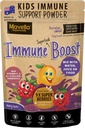 Kids Immune Supportאבק - Immune Boost עם ויטמין C + E, Magnesium & Probiotics עבור עם 9 Superberries - ברי טעם חניכיים אלטרנטיביות 3.52oz (100g)