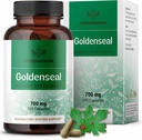 HerBAMAMA Goldenseal Root קפסולות 700 מ"ג - מערכת הנשימה & Immune Support with Goldenseal אבקת תוסף - טבעוני, לא-GMO