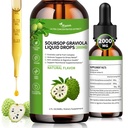 אספן אורגני Soursop Graviola נוזל טיפות, Sour SOP bitters נוזל עבור תמיכה תאים והתחדשות, Immune Boost, Liver ו Sleep, Herbal Goodness, Sugar / gluten חינם, Natural Flavor, 2 Fl Oz Oz