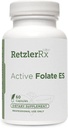 הורמון Synergy Active Folate ES - 5-MTHF - 10,000 mcg (10 מ"ג) לשרת - 5-MTHF (כ-5methyltetrahydrofolate) - Bioactive Folate כ Quatrefolic® - 60 Veg Caps