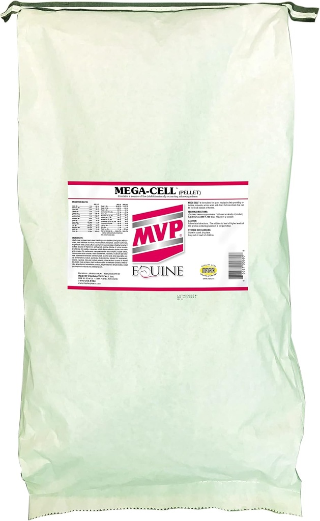 Mega-Cell (50lb Bag) מאזן ויטמין ותמיכה מינרלים עבור סוסים