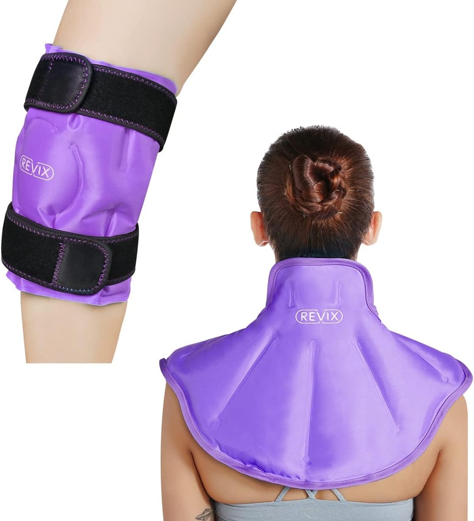 ReVIX Knee Ice Pack for Injuries Reusable and Large Neck Shoulder Ice Pack