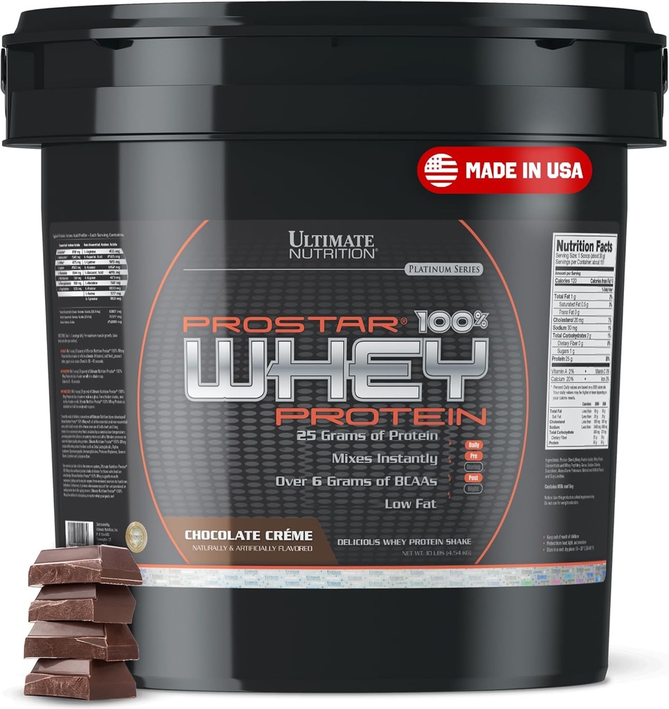 תזונה מושלמת Prostar Whey חלבון אבקת Isolate, שוקולד - Low Carb, אבקת חלבון גבוהה שקד עבור שריר מקבל & התאוששות - נמוך נתרן, נמוך-Fat & Keto Friendly - 10 lbs Bucket