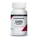 קירקמן - GABA עם Niacinamide & Inositol - 250 קפסולות - תמיכה להרגעה - תמיכה בשינה שקטה - Hypoallergenic