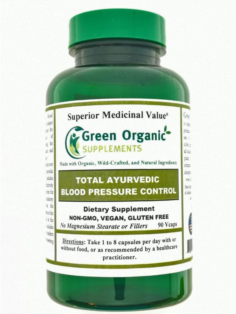 ירוק אורגני תוספת של לחץ דם, Total Ayuvedic (Pack of 1)