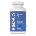 שמן הגוףBio Balance - אומגה 3 6 תוספת - שמן ספארי ו Flaxseed - תומך בתפקוד המוח, עור בריא ו Mood