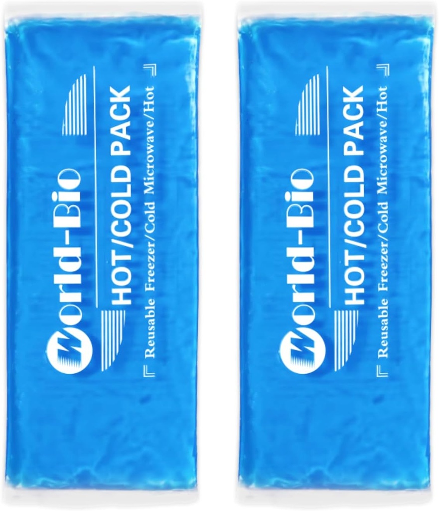Gel Soft Dynamic Ice Packs for Injuries Reusable, 2Pack-12 X4.7, Freezer Cold Pack, Hot Compress Cooling Gel Pad for Neck, Ankle, Knee, Leg, Shoulder, Elbow, Wrist, Feet Relief