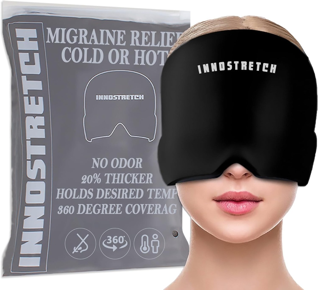 כאבי ראש ו- Migraine Relief Cap Hats for Migraines כדי להפחית את אינטנסיביות של Migraines Migraine Head Wrap ו- Migraine הקלה מסיכה Wrap המשמש עבור ראש Cooling Wrap Migraine Mask