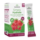 סוונסון פשוט hydrote אלקטרוליט אבקת Mix - משקה ללא סוכר לערבב עם 0 קלוריות - Convenient On- The-Go hydrotion אבקת - Advanced Electrolyte Drink Mix - ברי Blast Flavor - 30 Packets
