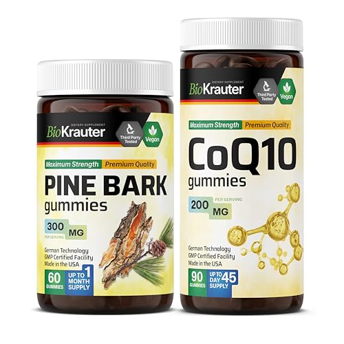 BIO KRAUTER Pine Bark 60 חניכיים & CoQ10 90 חניכיים