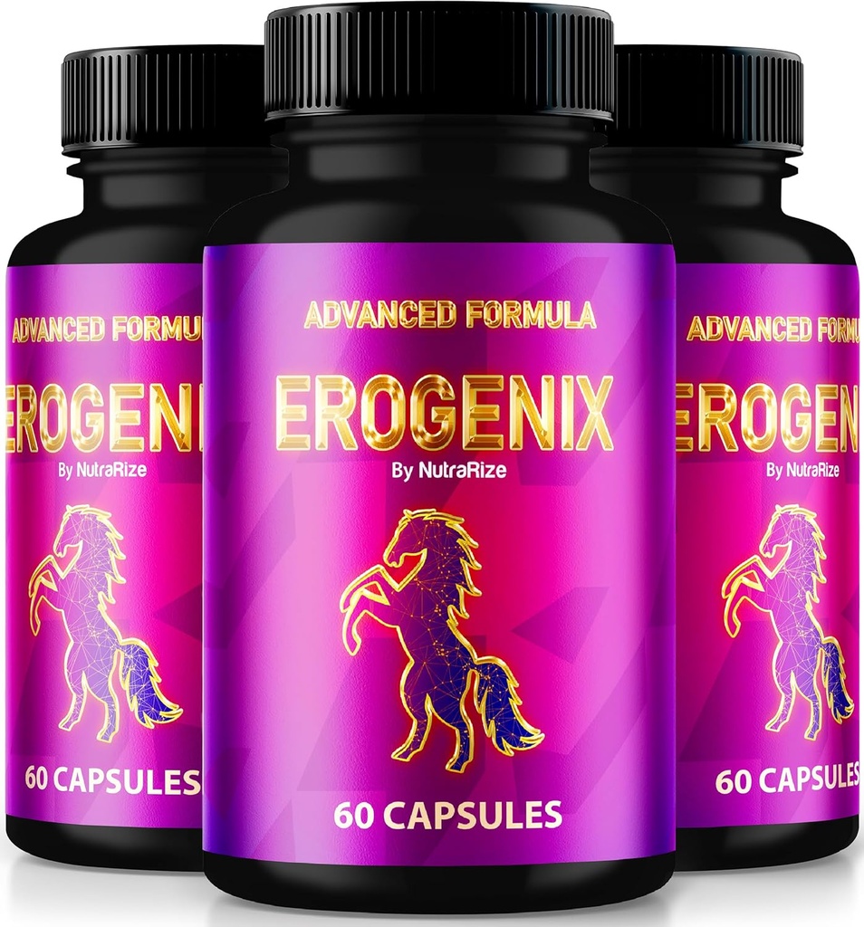 (3 Pack) Erogenix כמוסות, Unlock Your המקסימום ביצועים, כל תוספת טבעית לתמיכה באנרגיה ארוכת טווח ובריאות כוללת, רשמי Ero Genix ביקורות (180 קפסולות)