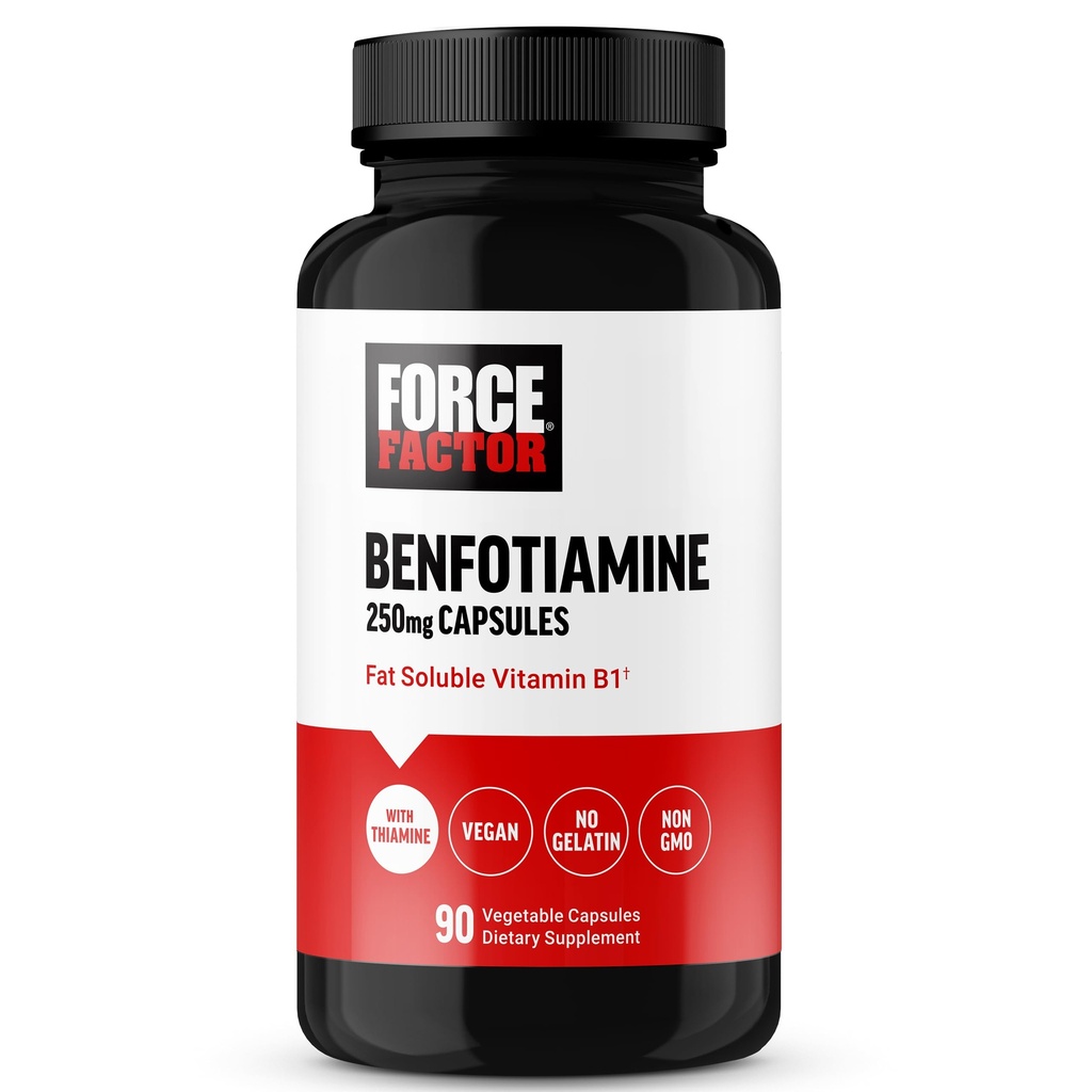 עבור FACTOR Benfotiamine Plus Thiamine תוסף, שמן Soluble ויטמין B1 עבור Absorption גבוהה, non-GMO, טבעוני, 90 קפסולות ירקות